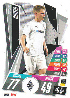 Matthias Ginter Borussia Monchengladbach 2020/21 Topps Match Attax CL #BMG05